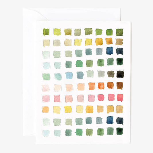 Paint swatch notecard