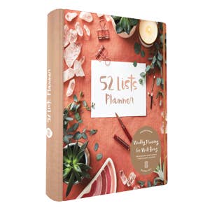 52 Lists Planner Undated 12-month Monthly/Weekly Spiralbound