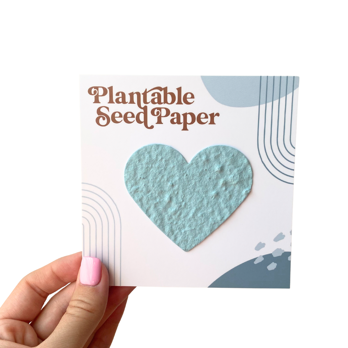 Plantable Seed Heart Card (Blue)