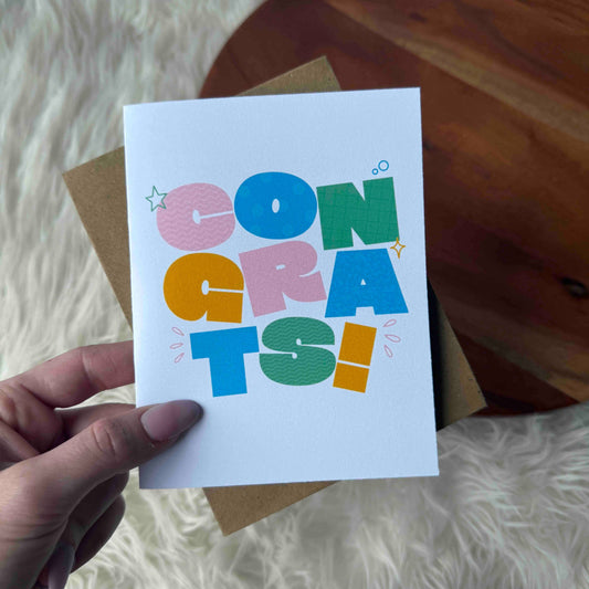CONGRATS - Greeting Card