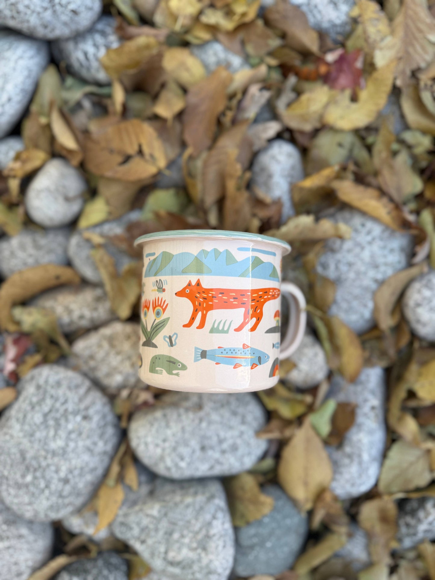 Enamel Coffee & Camp Mug | Mountain Stream