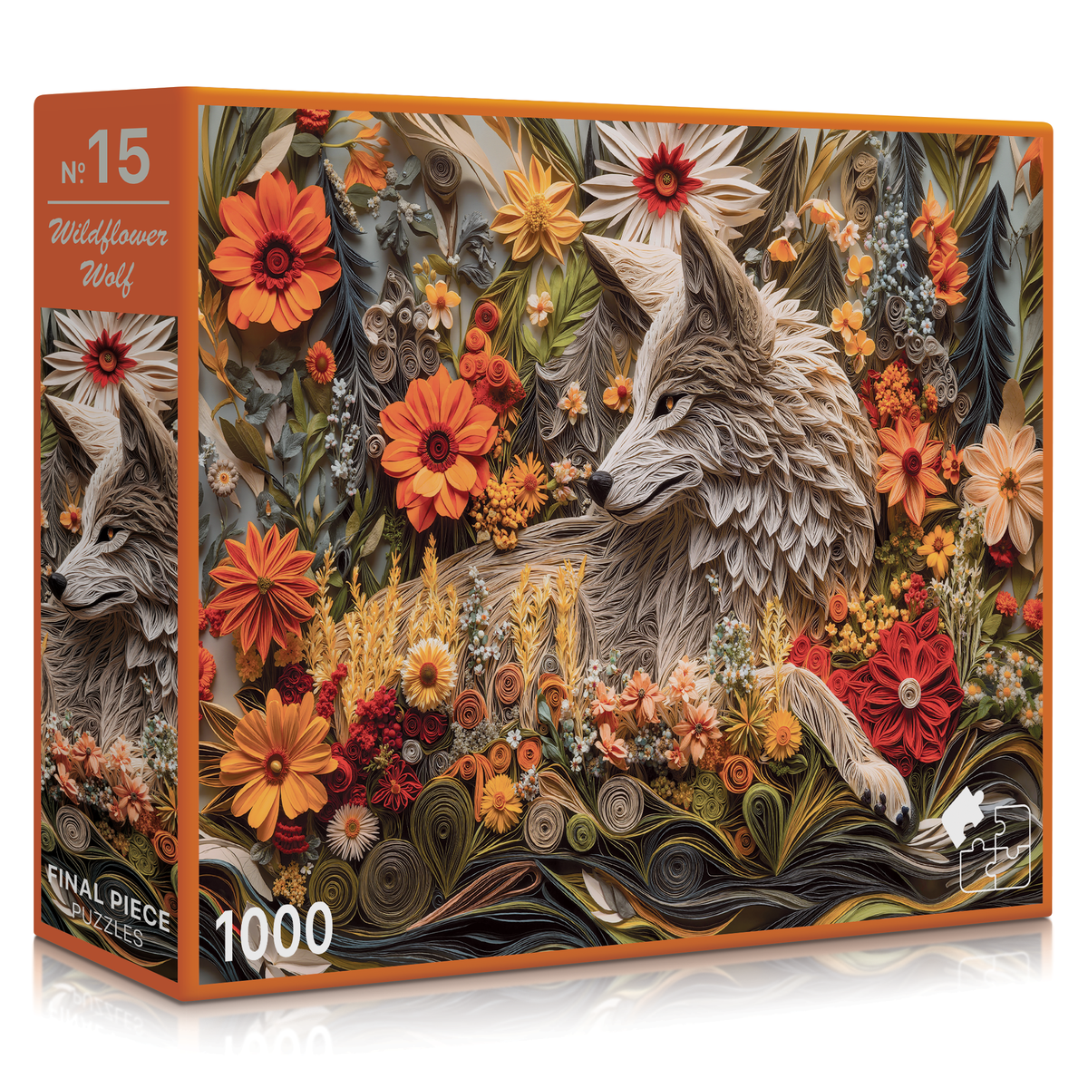 No. 15 - Wildflower Wolf - 1000 Piece