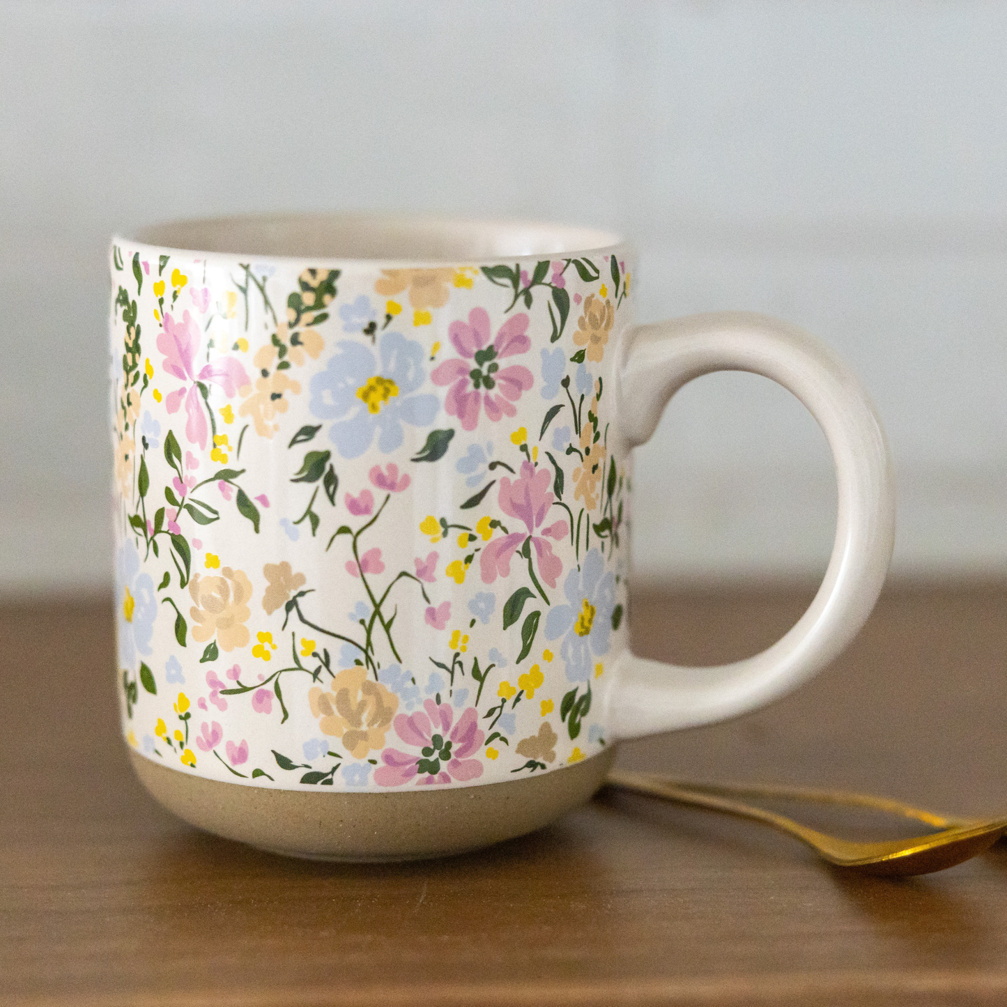 Pastel Floral - Stoneware Coffee Mug