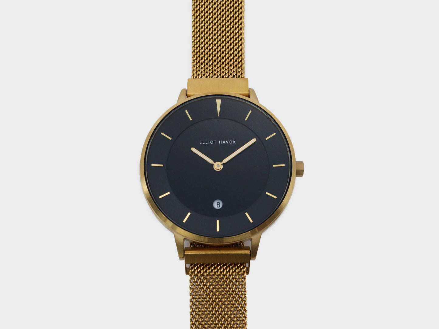 Gold Ember Minimalist Mesh Watch - 38mm