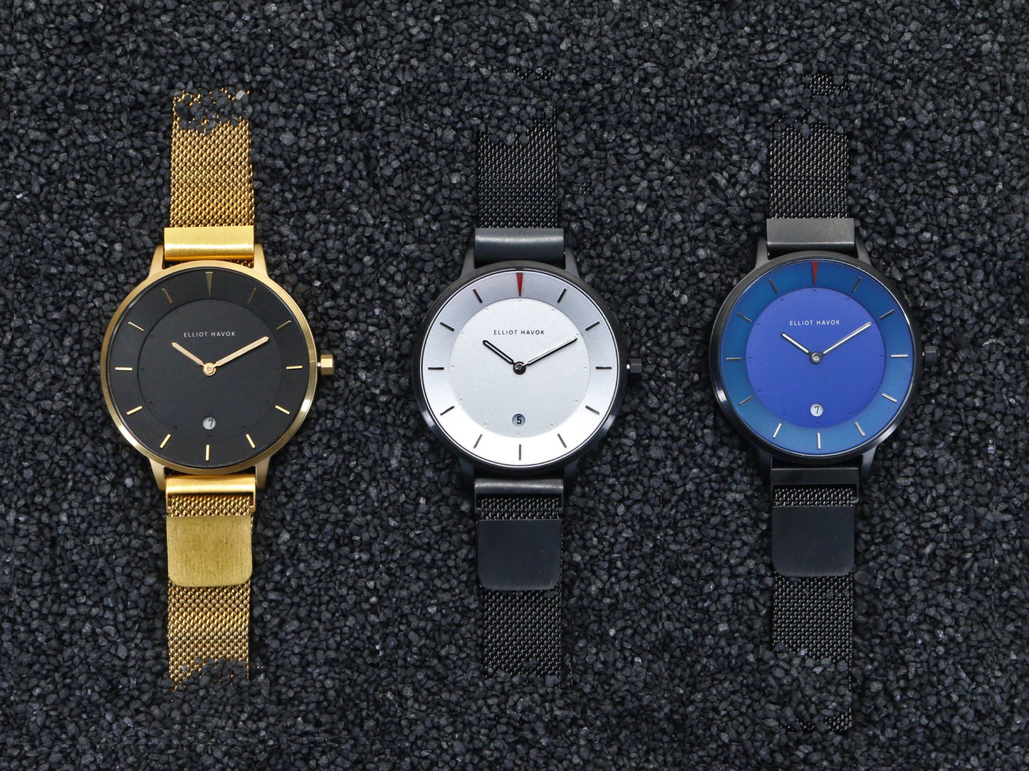 Gold Ember Minimalist Mesh Watch - 38mm