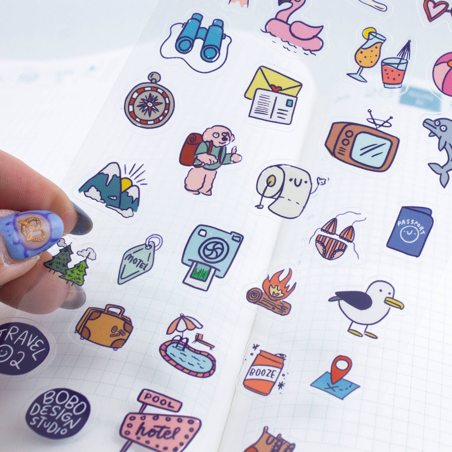 Travel 02 - Clear Planner Sticker Sheet