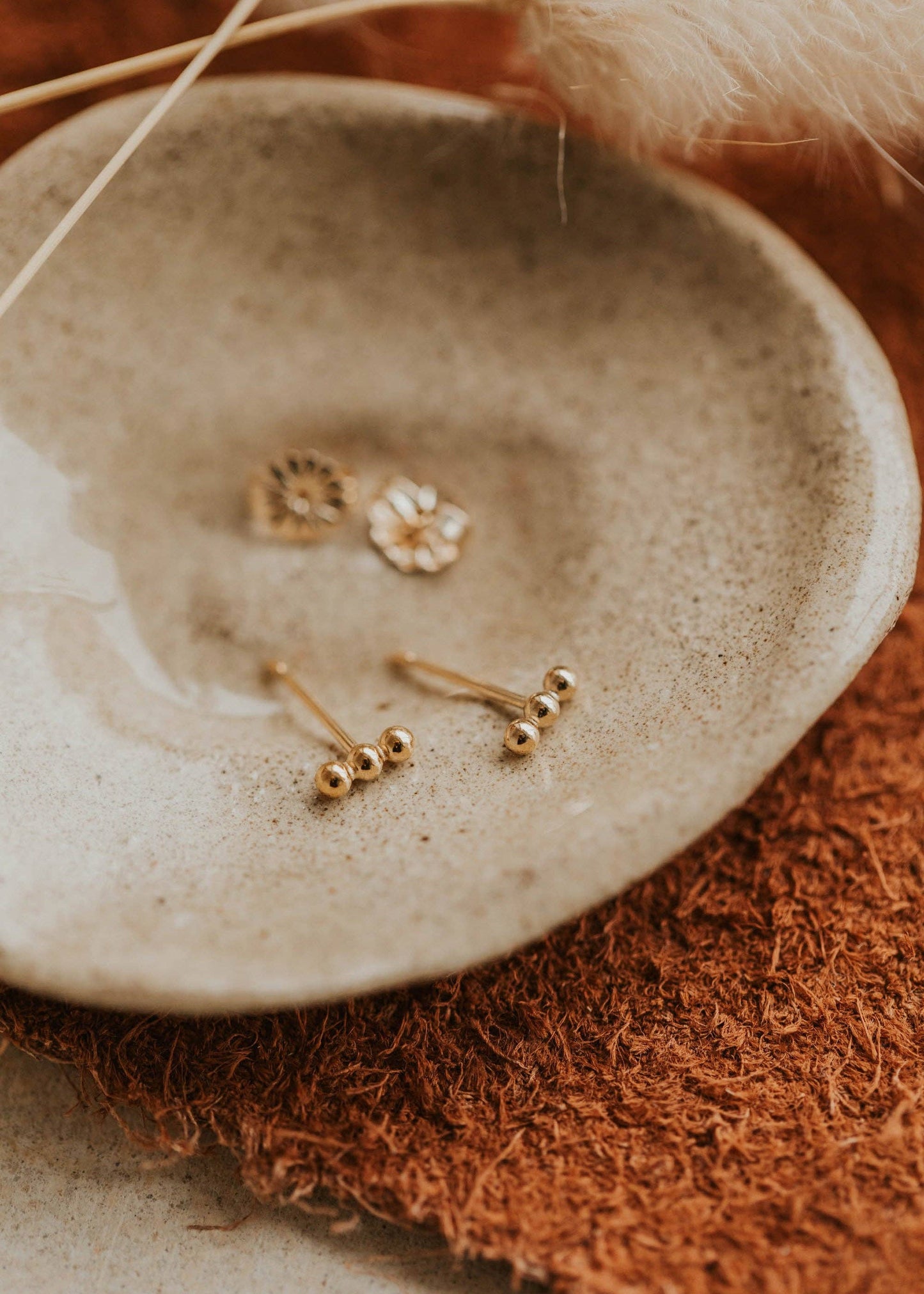 Triple Dot Studs | 14kt Gold Fill + Sterling Silver