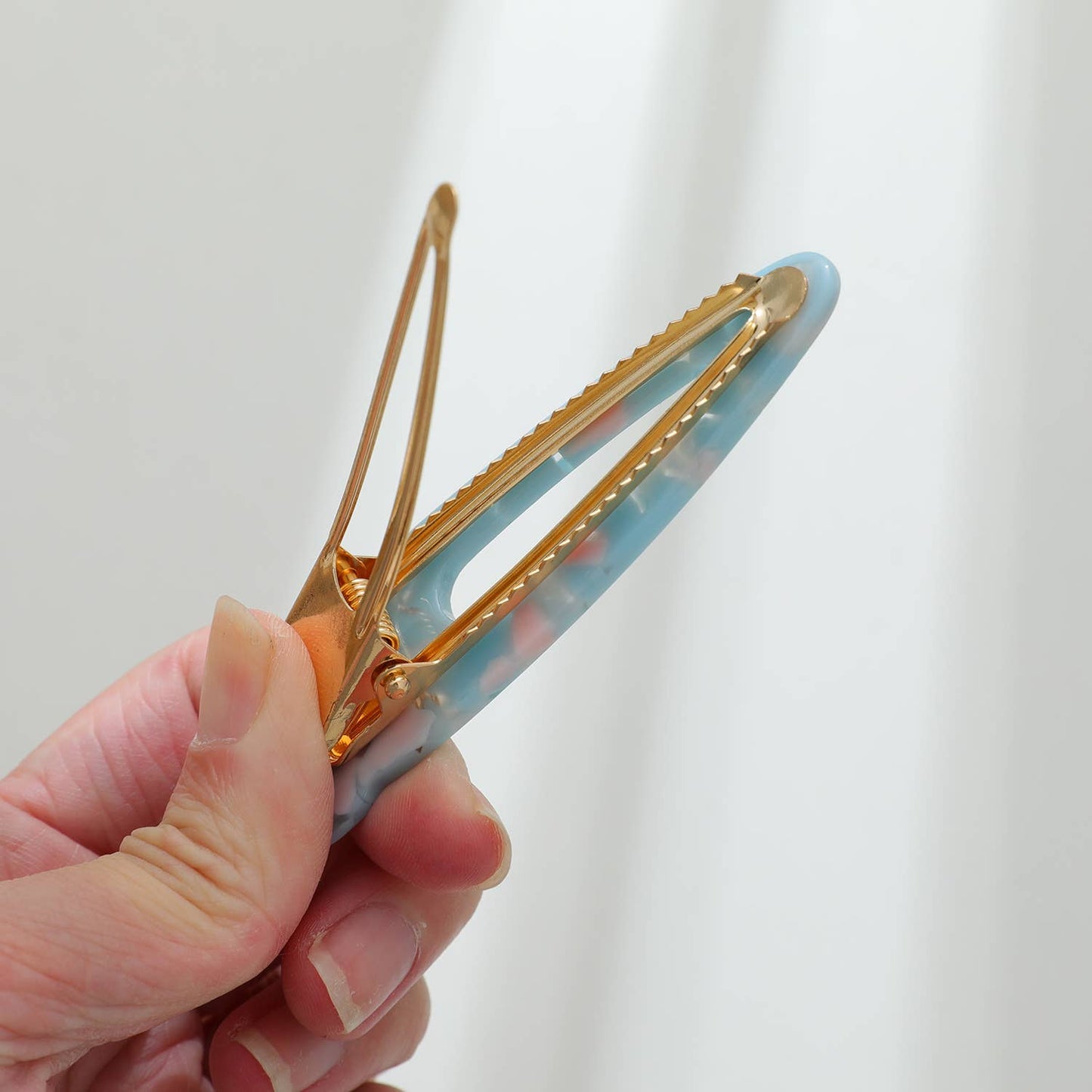 Pointed Cat Face Barrette Hair Clip