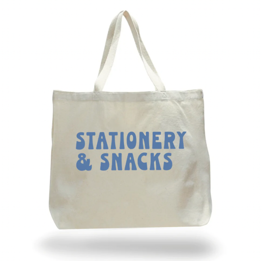 Stationery and Snacks - Tote Bag
