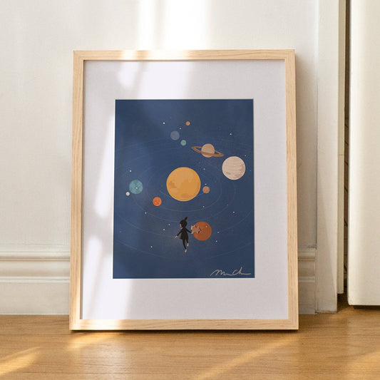 Zoom Out Art Print (Matted 11x14, Unframed)