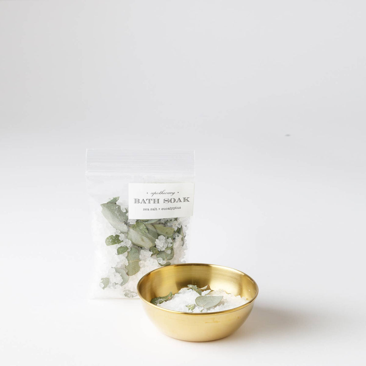 Sea Salt + Eucalyptus Bath Soak 16 oz. Pouch | salts refill 