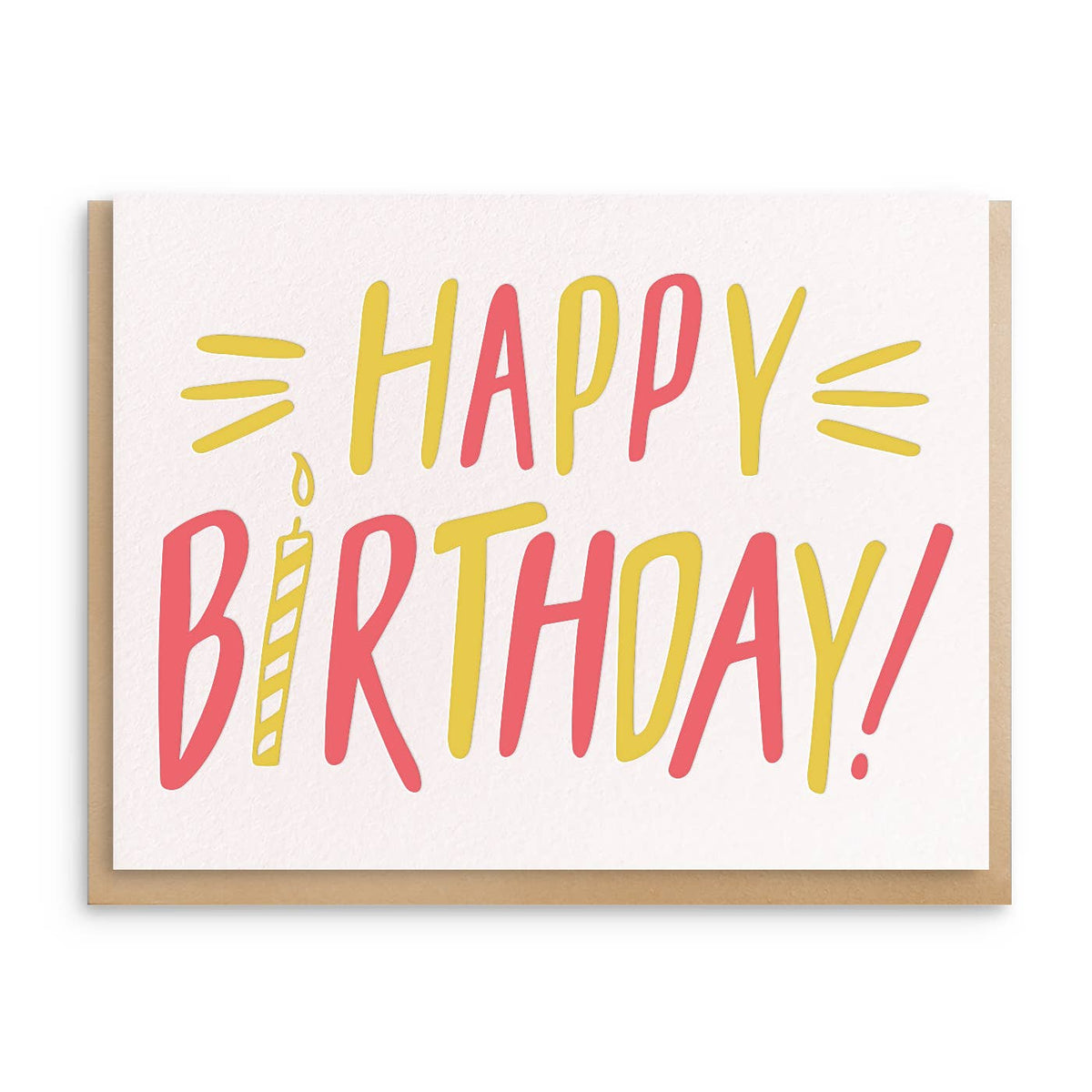 Happy Birthday - Letterpress Birthday Greeting Card