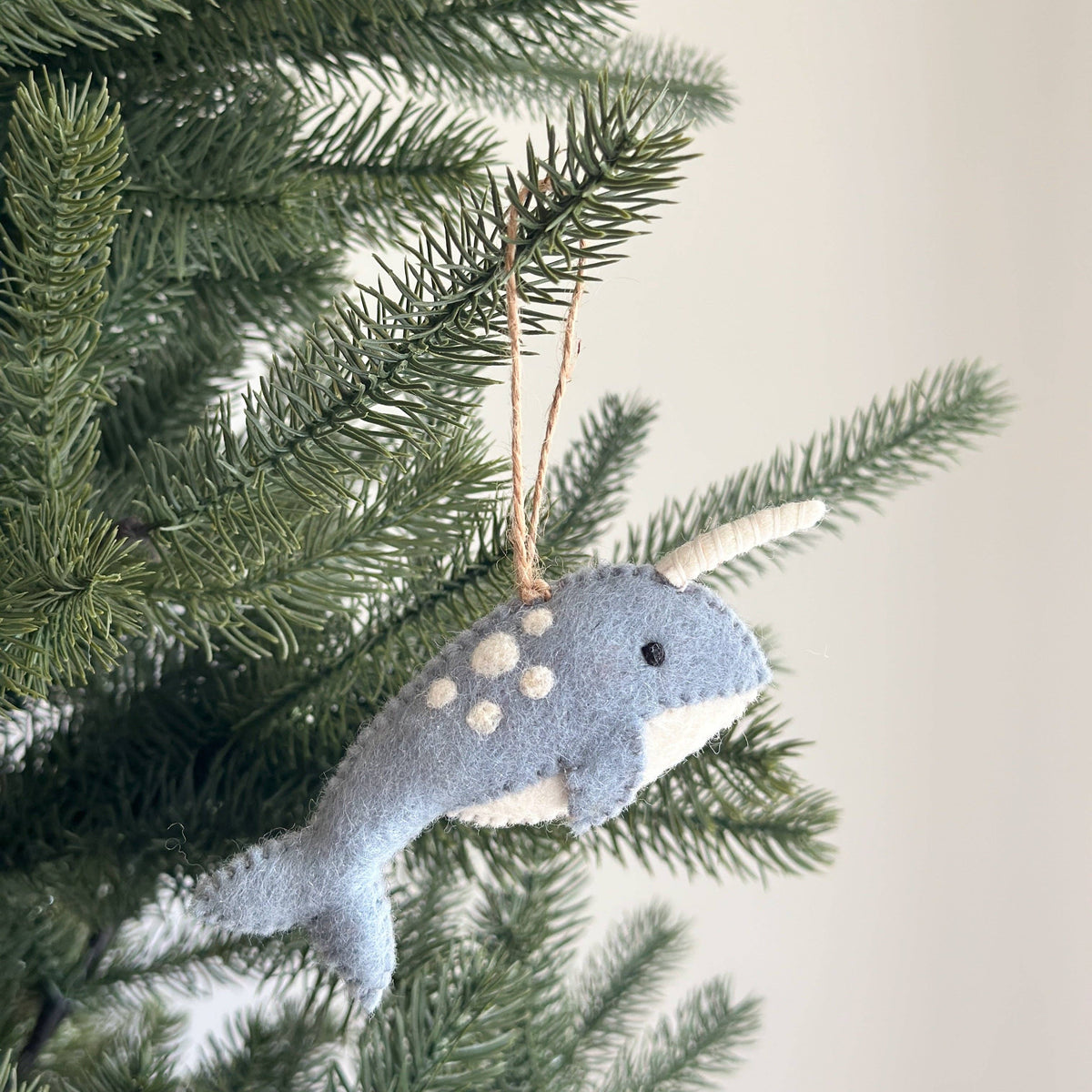 Felt Ornament - Narwhal