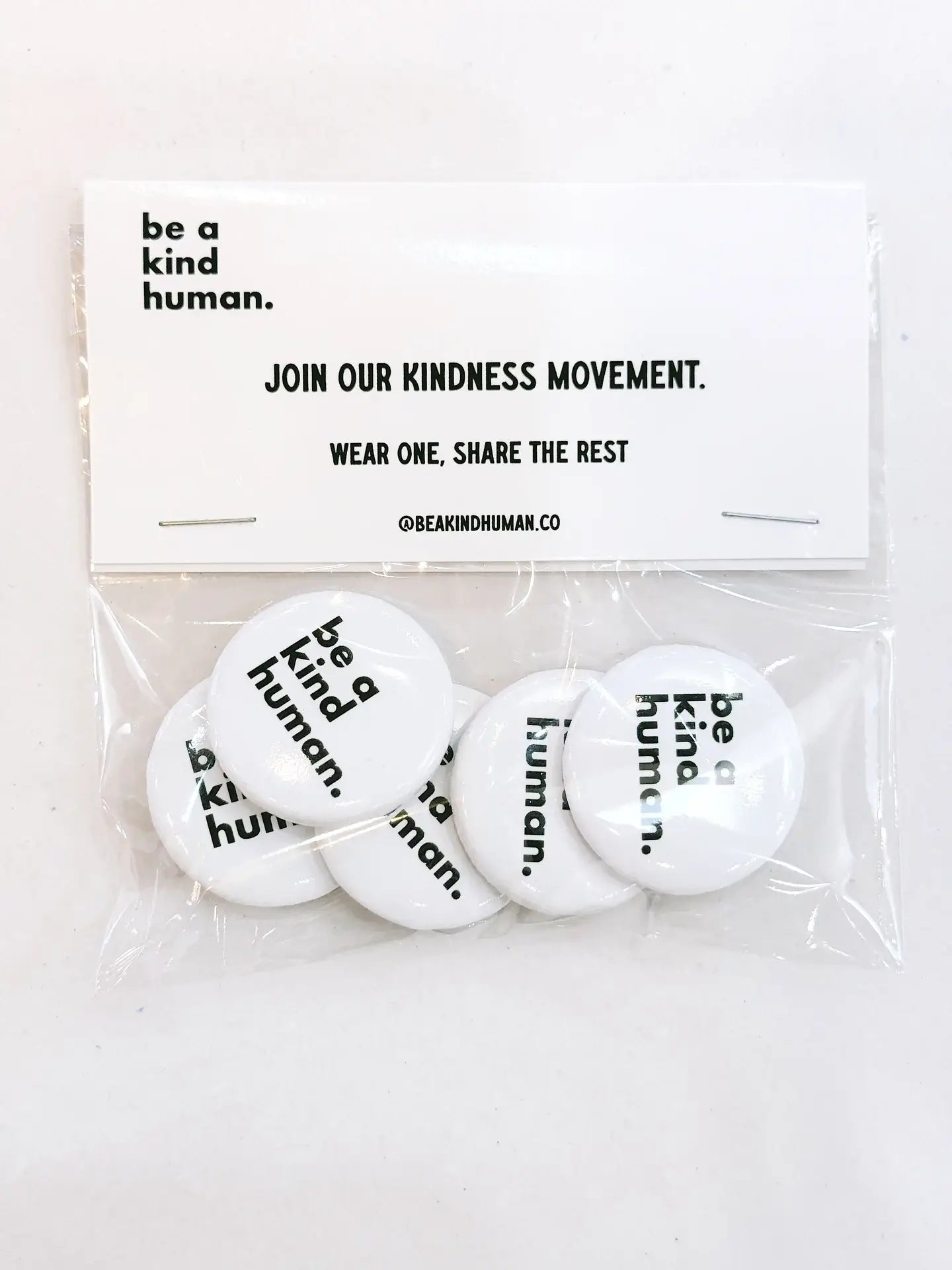 Be a Kind Human Button Pack