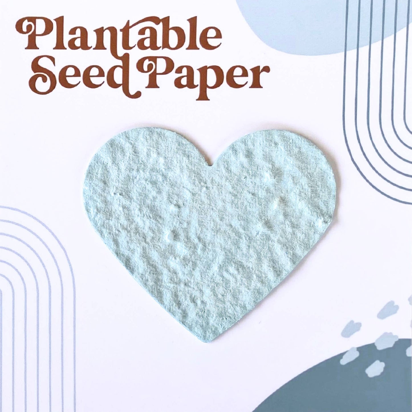 Plantable Seed Heart Card (Blue)