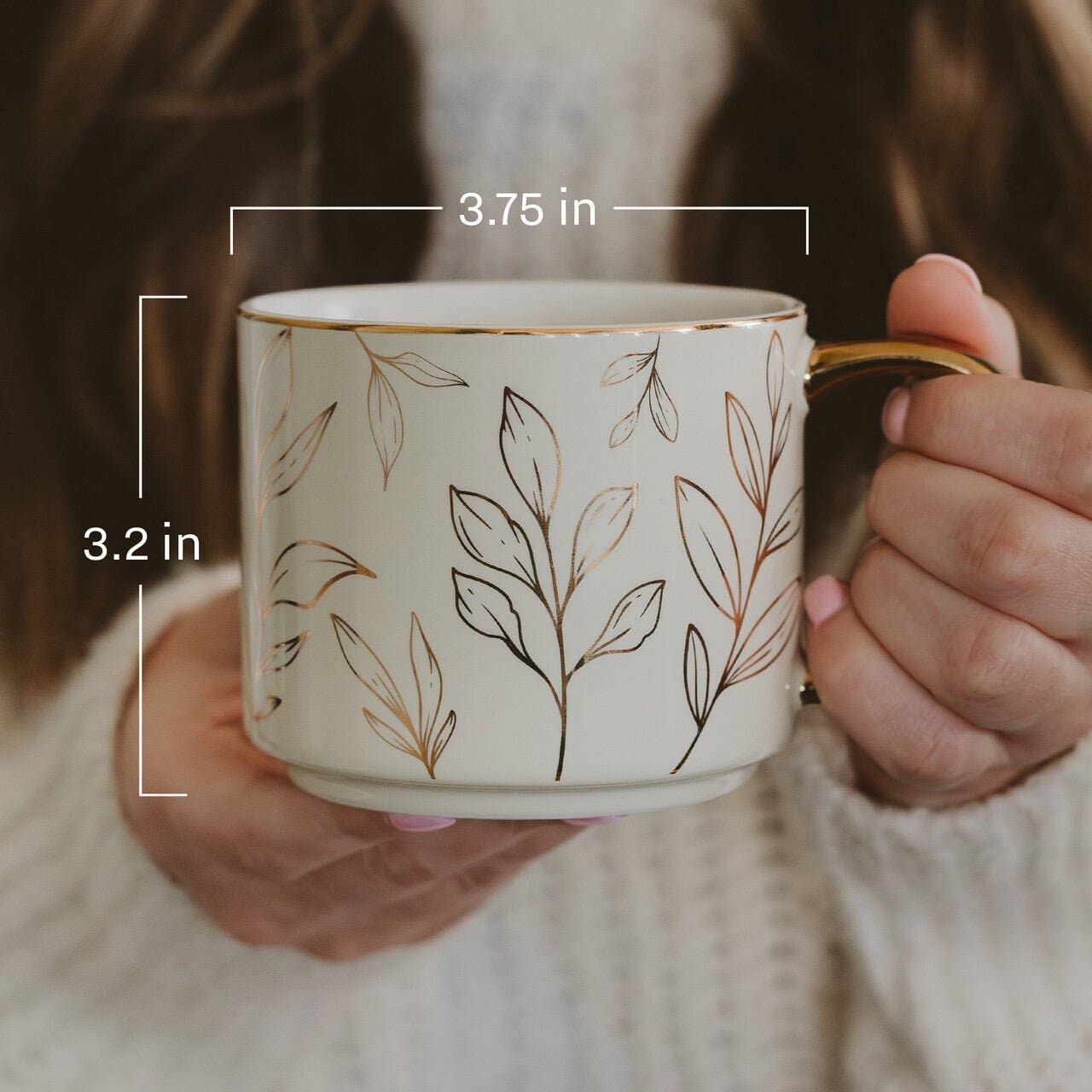 Green Floral - Coffee Mug