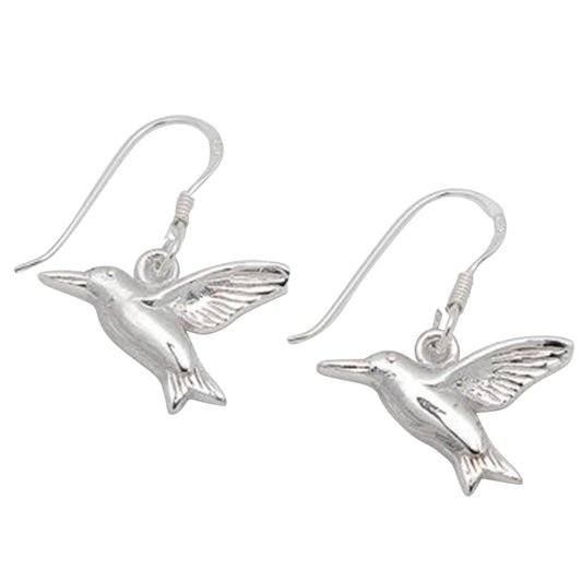 STERLING SILVER HUMMINGBIRD EARRINGS