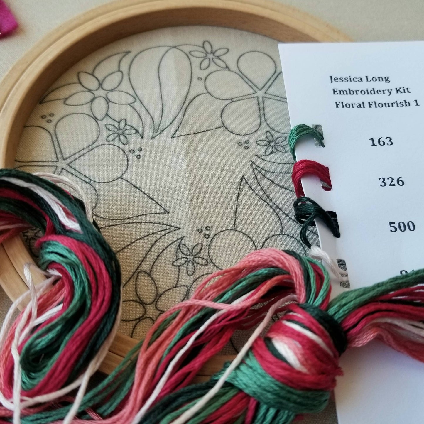 Floral Flourish - Embroidery Kit