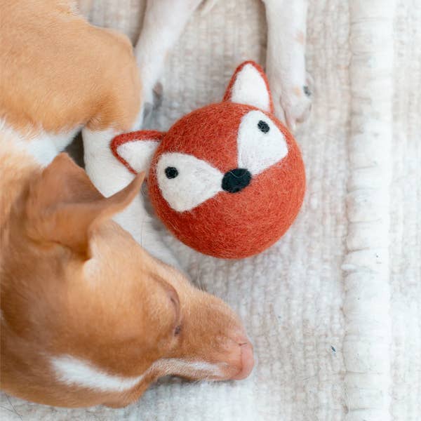 FOX BEASTBALL Wool Dog Toy