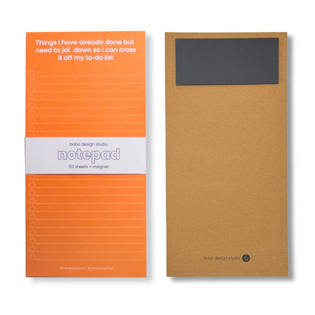 ADHD To-Do List - Long Notepad with Magnet