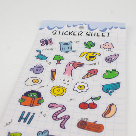 Stuff 02 - Clear Planner Sticker Sheet