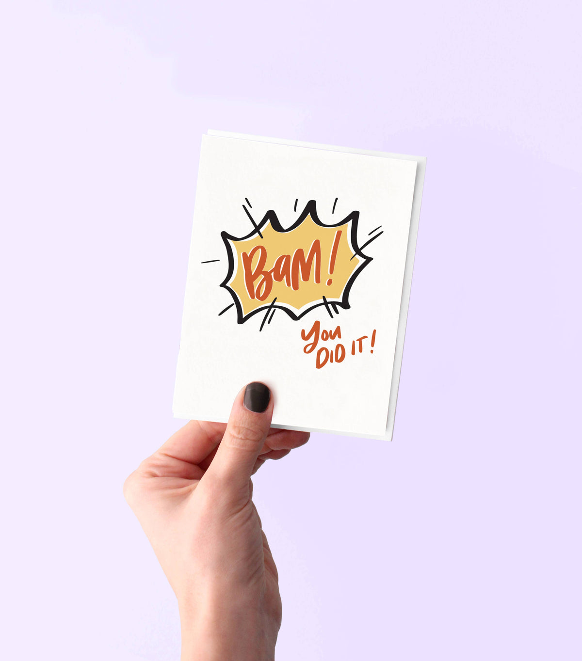 Bam! - Letterpress Congratulations Card