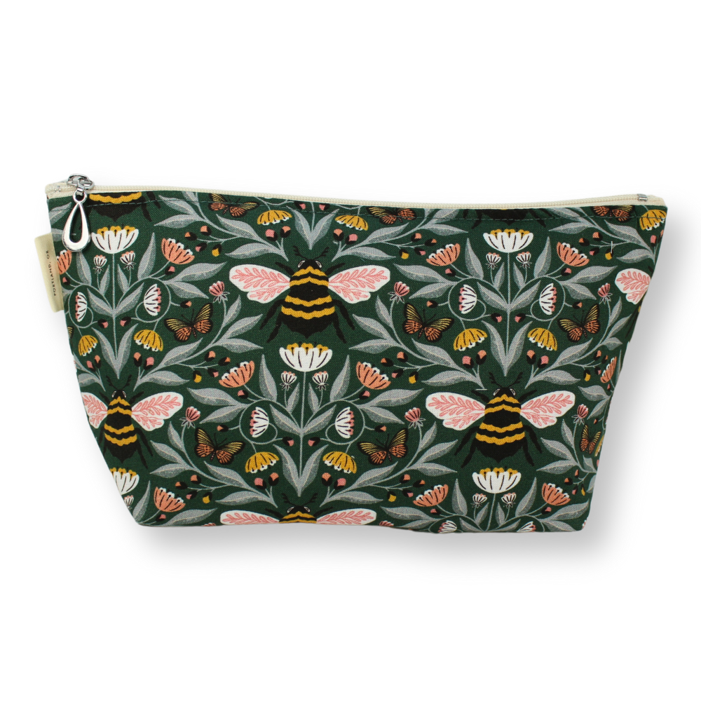 The Medium Makeup Bag | Lined Zip Pouch