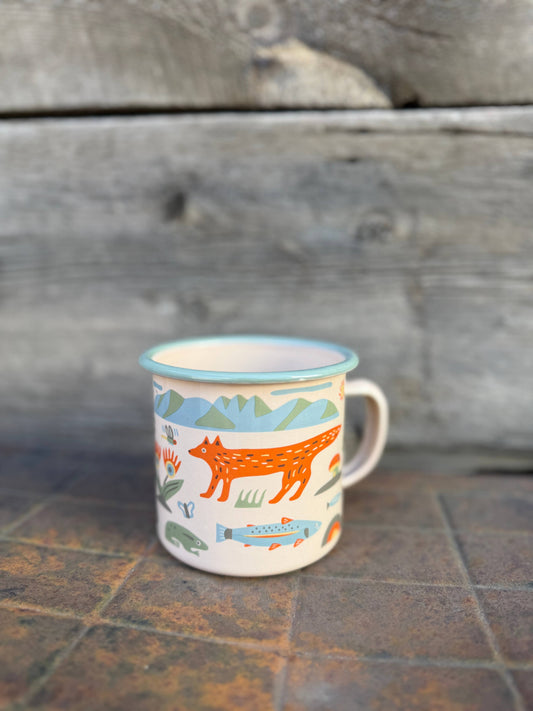 Enamel Coffee & Camp Mug | Mountain Stream