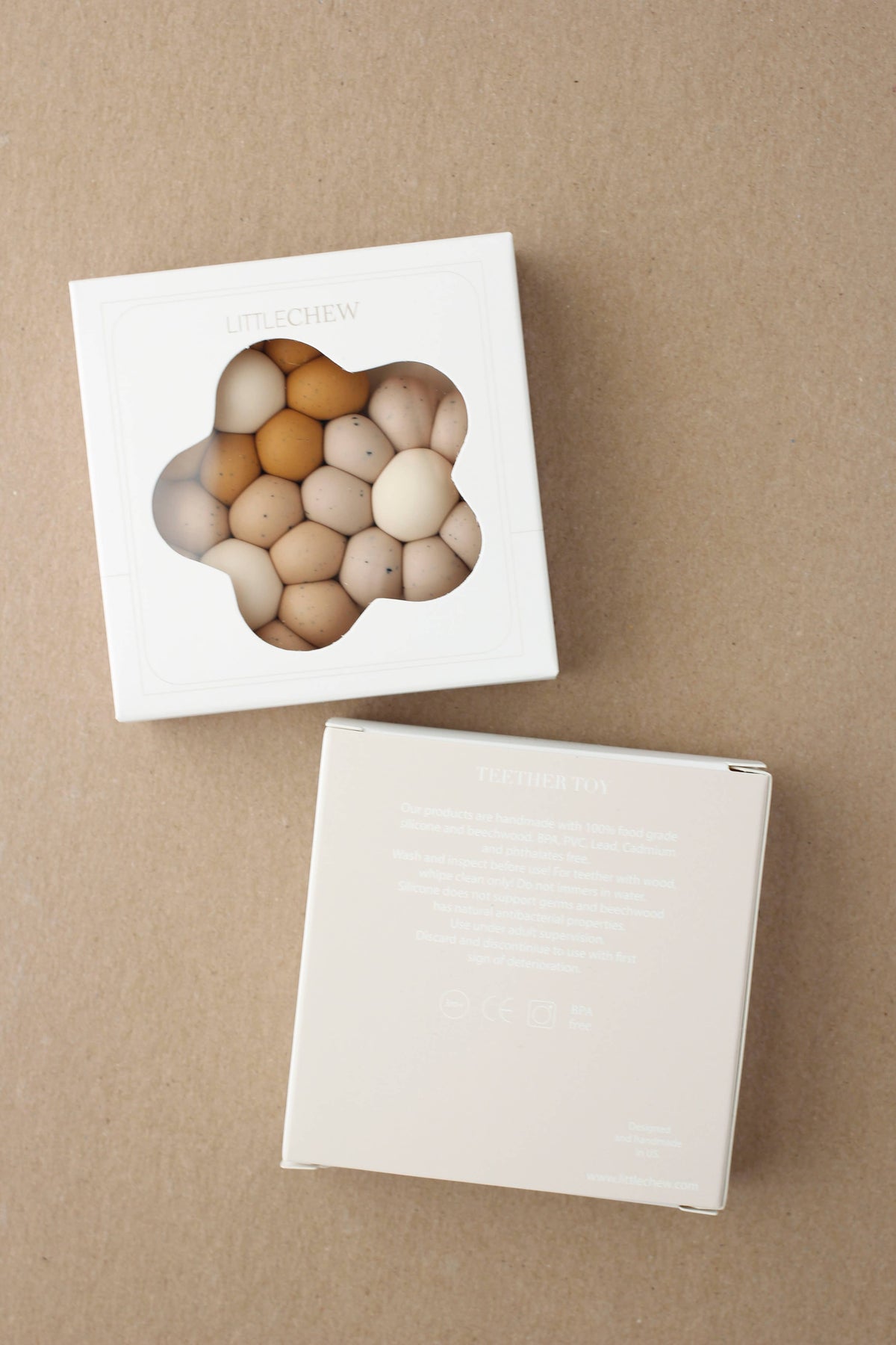 Teether - Chamomile | Dusty Coral