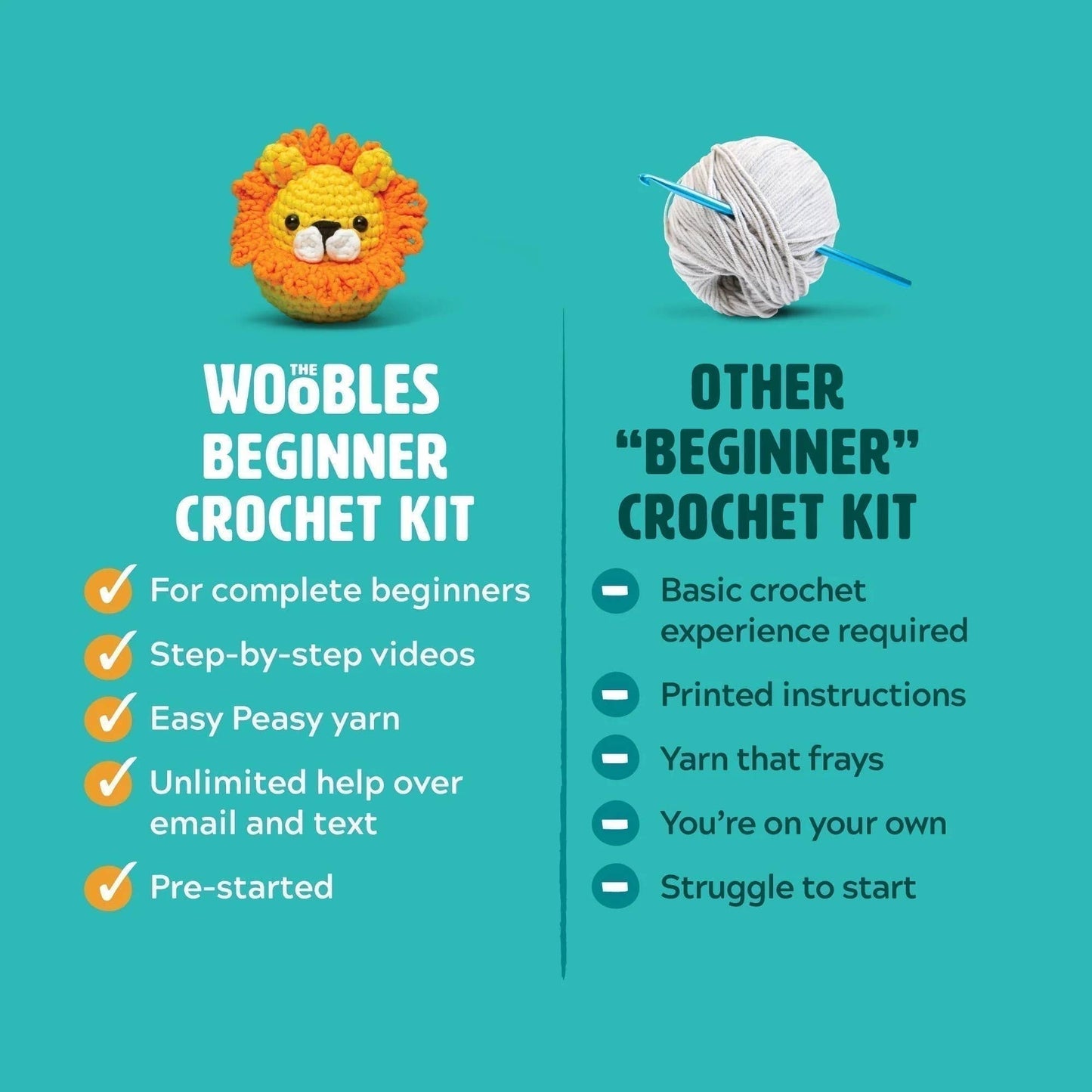 Rainbow Unicorn - Beginner Crochet Kit