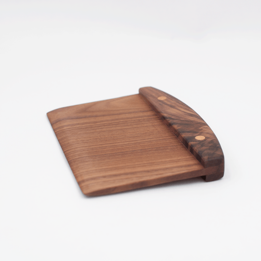 Walnut Wood Bench Scraper - Wooden Dough Scraper
