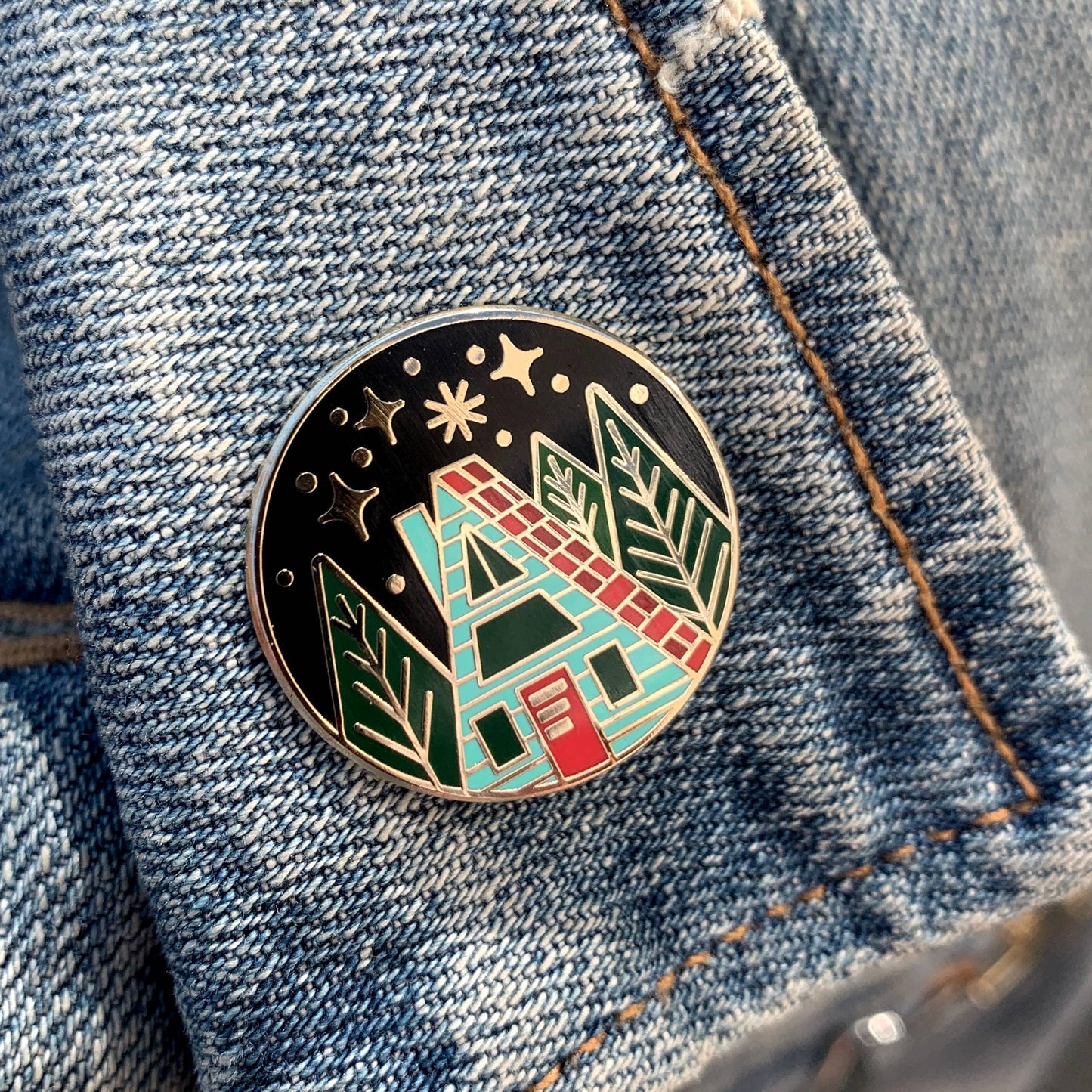 A-Frame Hard Enamel Pin - Last Call