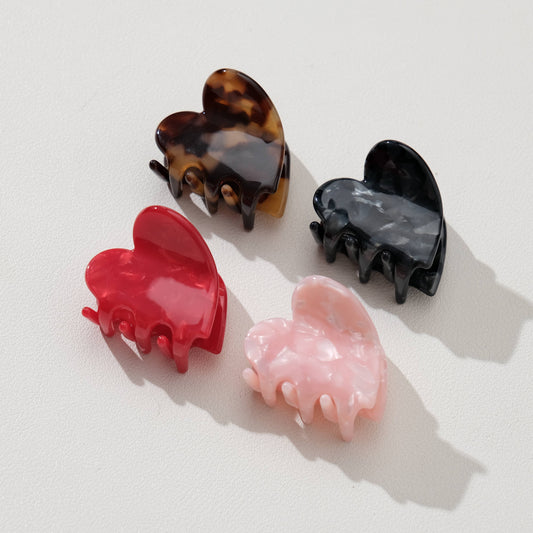 Mini Heart Claw Hair Clip