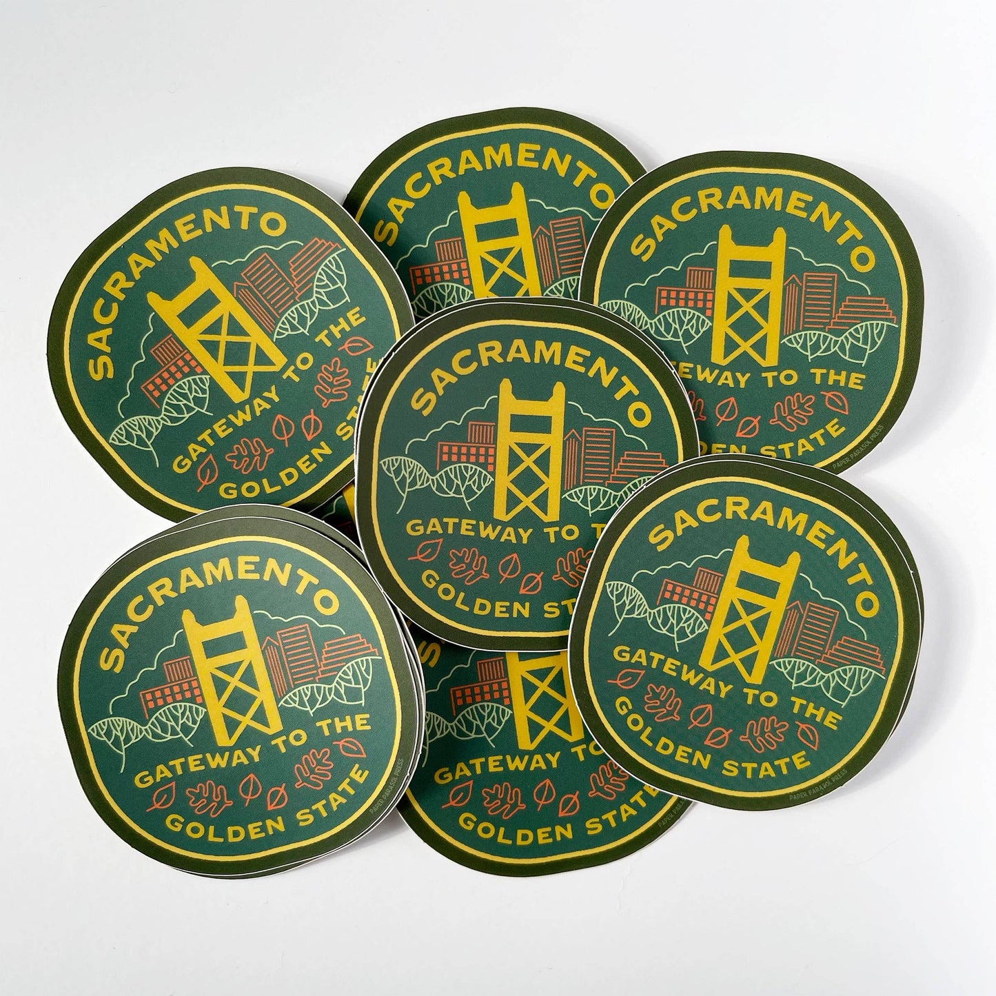 Retro Sacramento Sticker