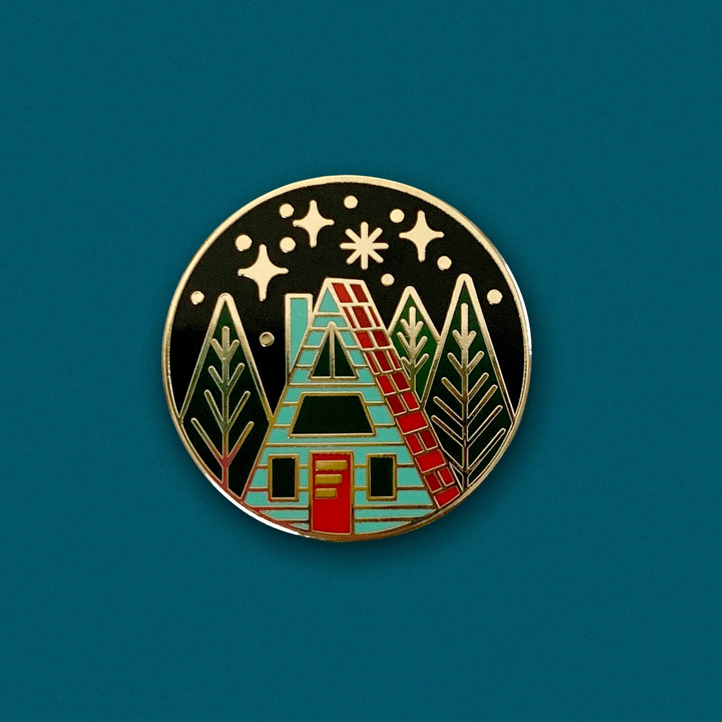 A-Frame Hard Enamel Pin - Last Call