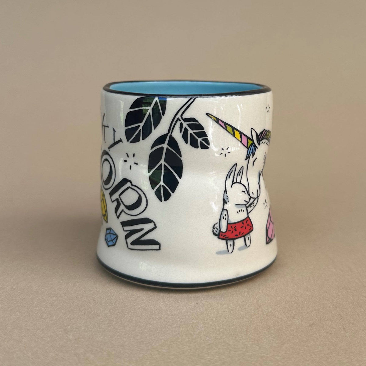 Lucky Unicorn Cup - Medium Ceramic Christmas Holiday Mug