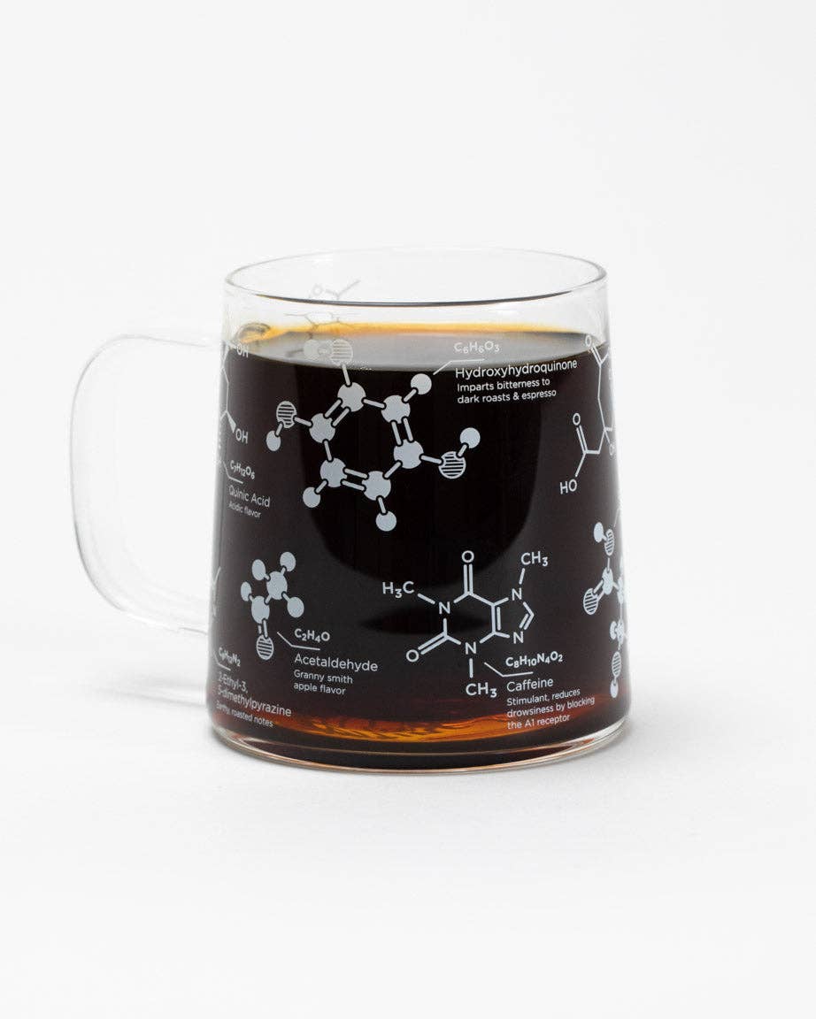 Coffee Chemistry - 10 oz Glass Mug
