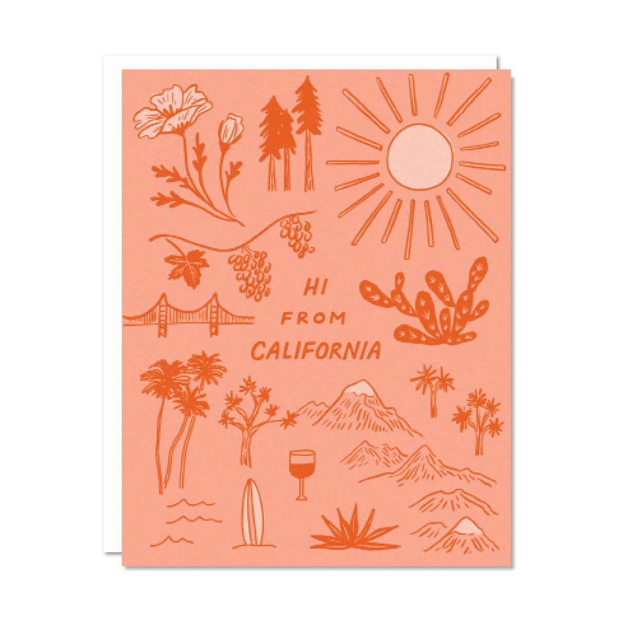 Hi from California - Everyday Card