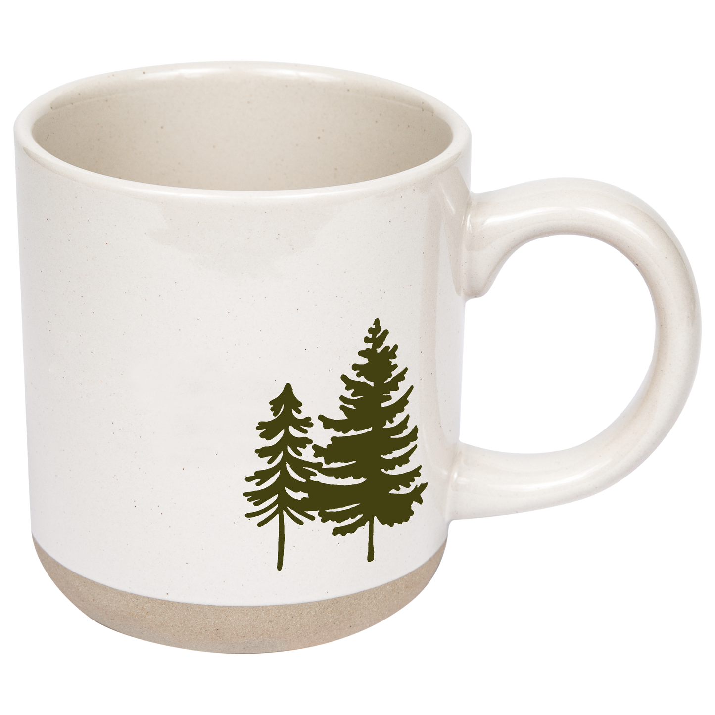 Green Trees - Stoneware Coffee Mug