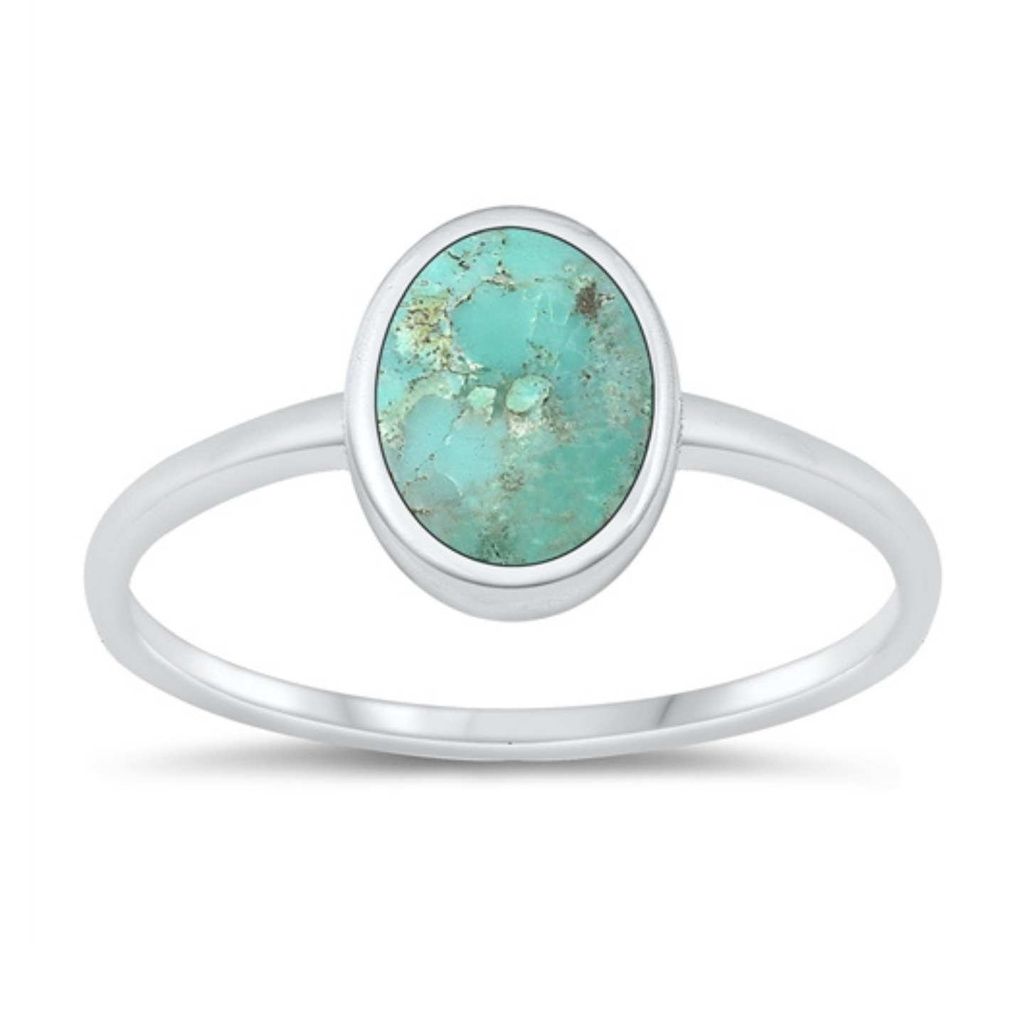 Small Oval Turquoise Ring