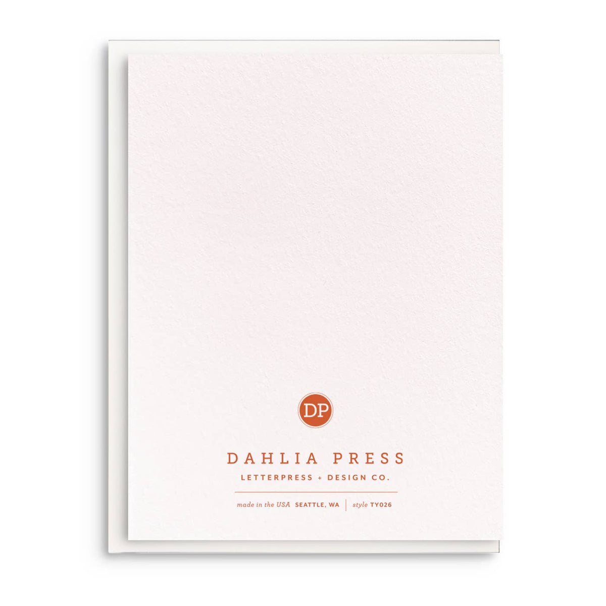 All That You Do, Letterpress Thank You Card