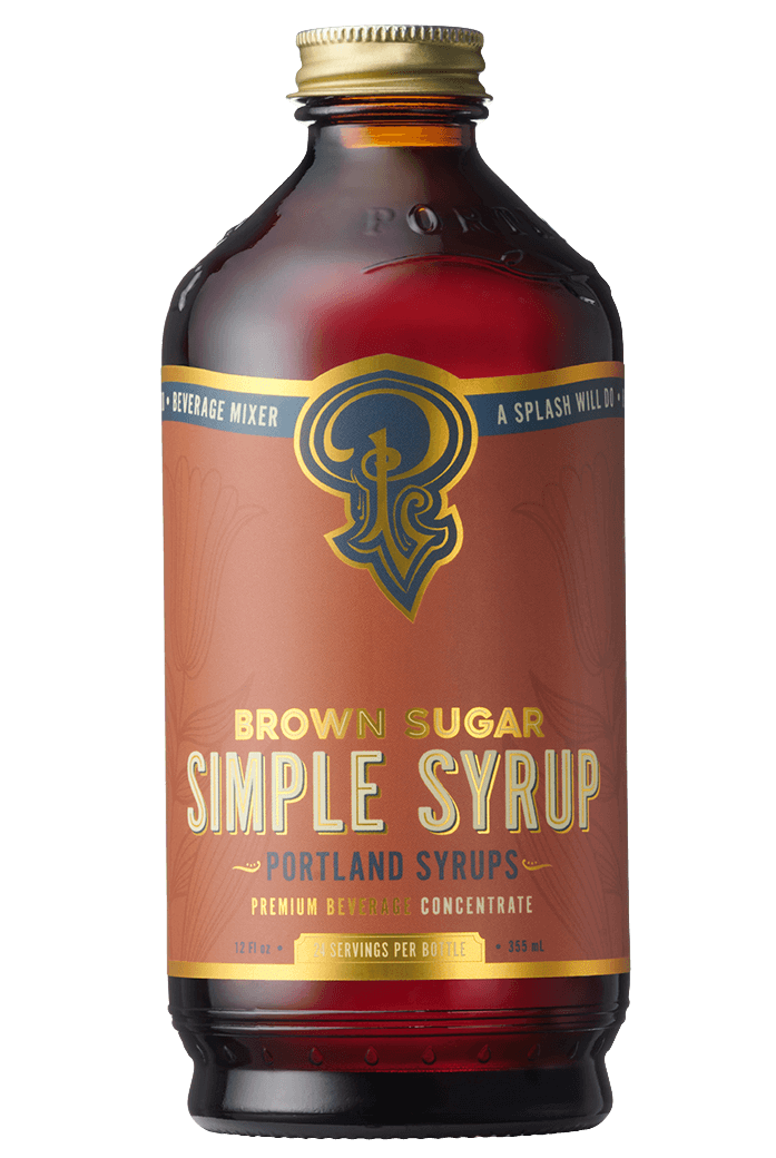 Brown Sugar Simple Syrup 12 oz - Mixed Drinks & Coffee Syrup