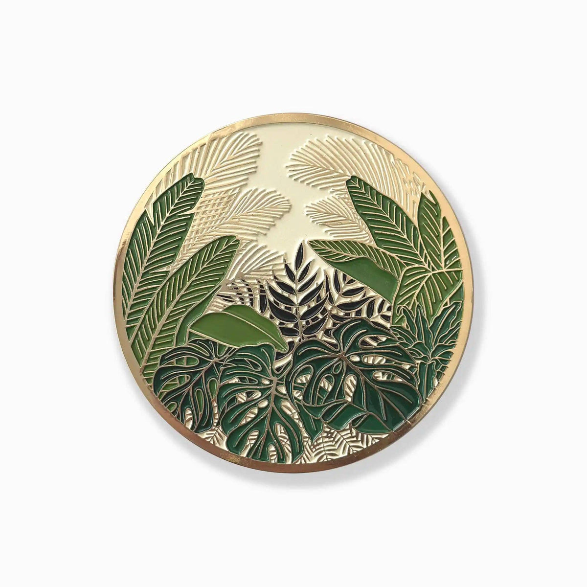 Tropical Conservatory Gold Drink Coasters | Hostess Gifts