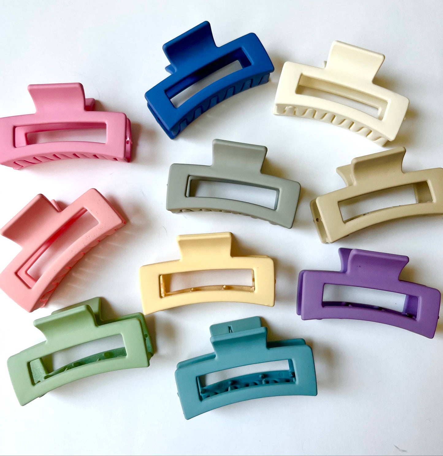 Rectangle Hair Claw Clips - S