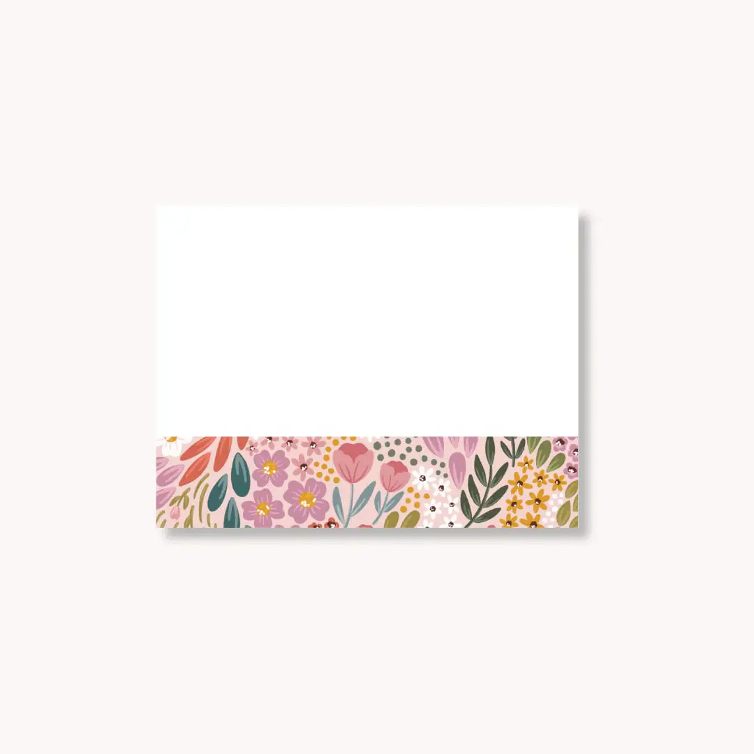 Floral Sticky Note, 4x3"