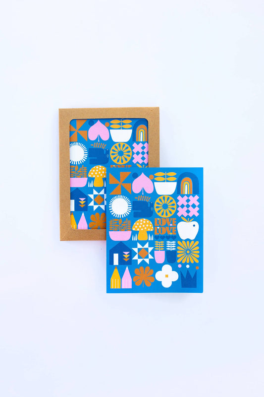 Love Love Mushroom Greeting Card