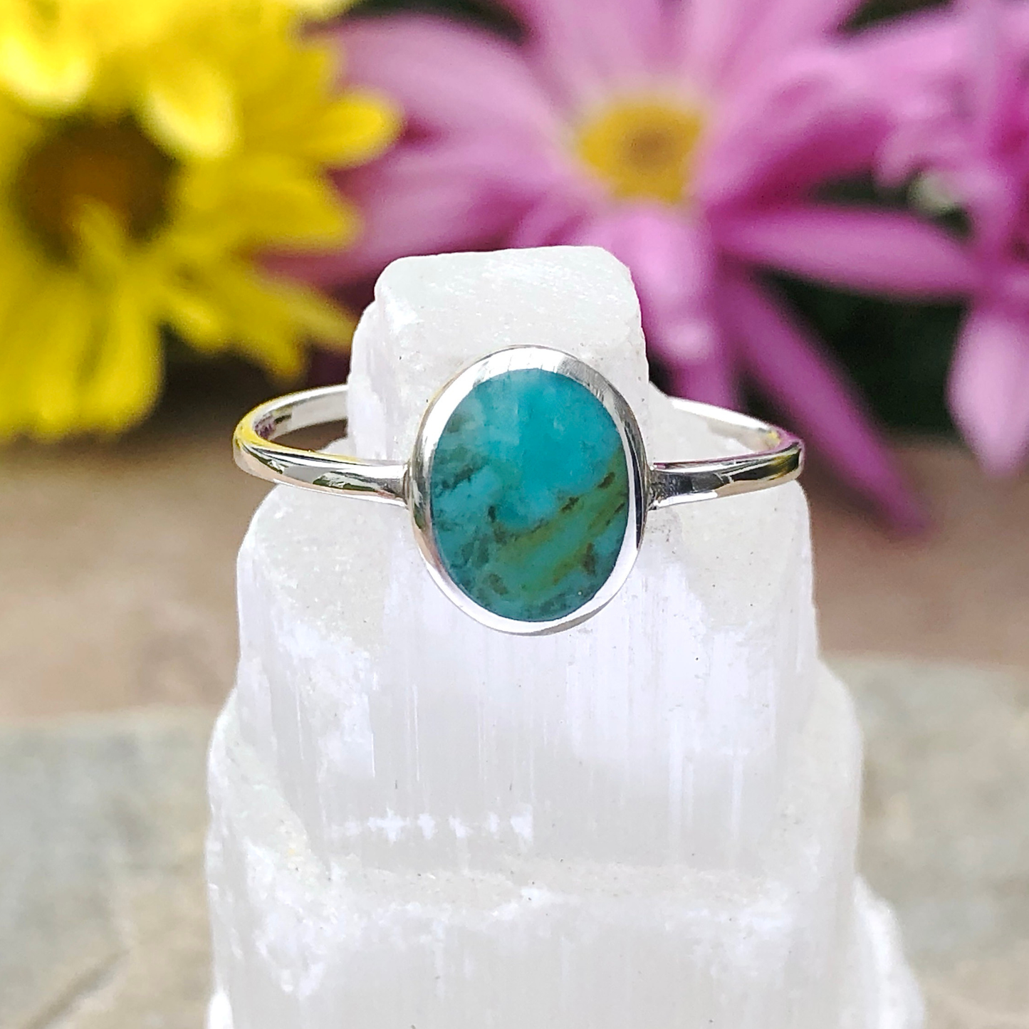 Small Oval Turquoise Ring