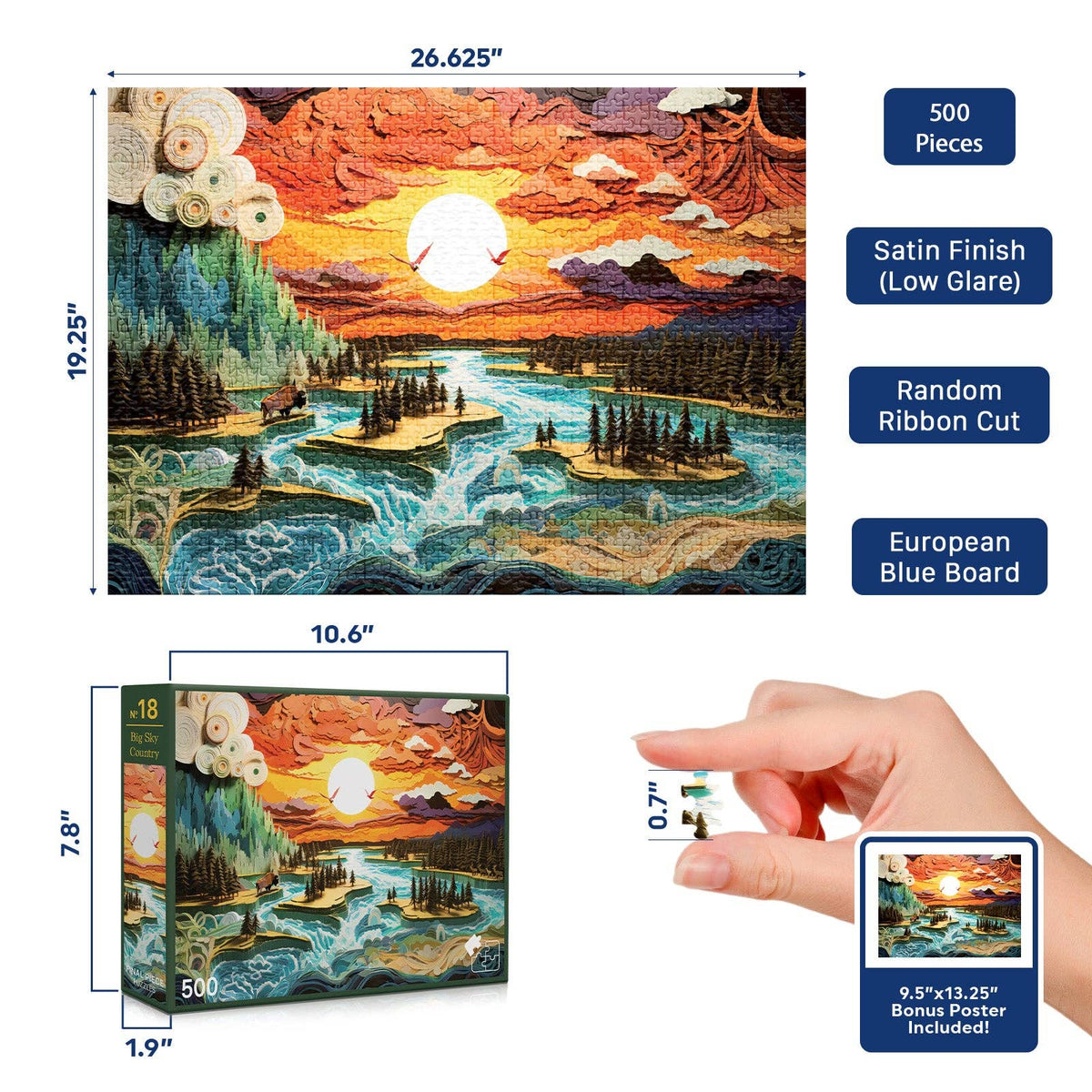 No. 18 - Big Sky Country - 1000 Piece