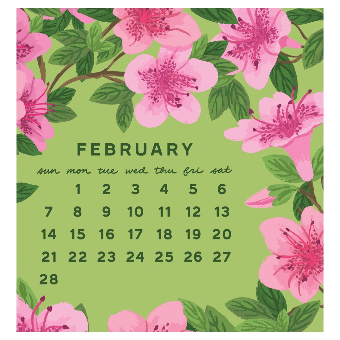 2027 Flower Power Mini Calendar