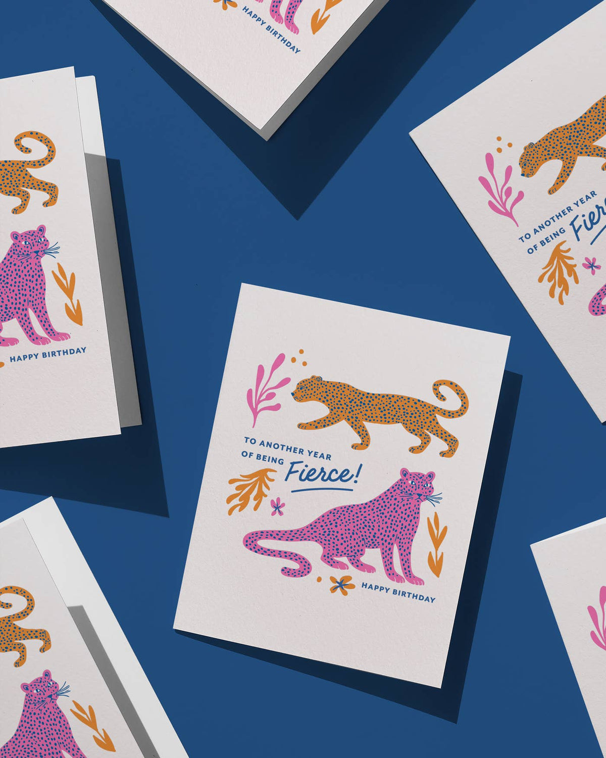 Fierce, Letterpress Birthday Greeting Card